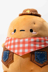 Gingham Cowboy Tayto Potato Midi Mochi Plush