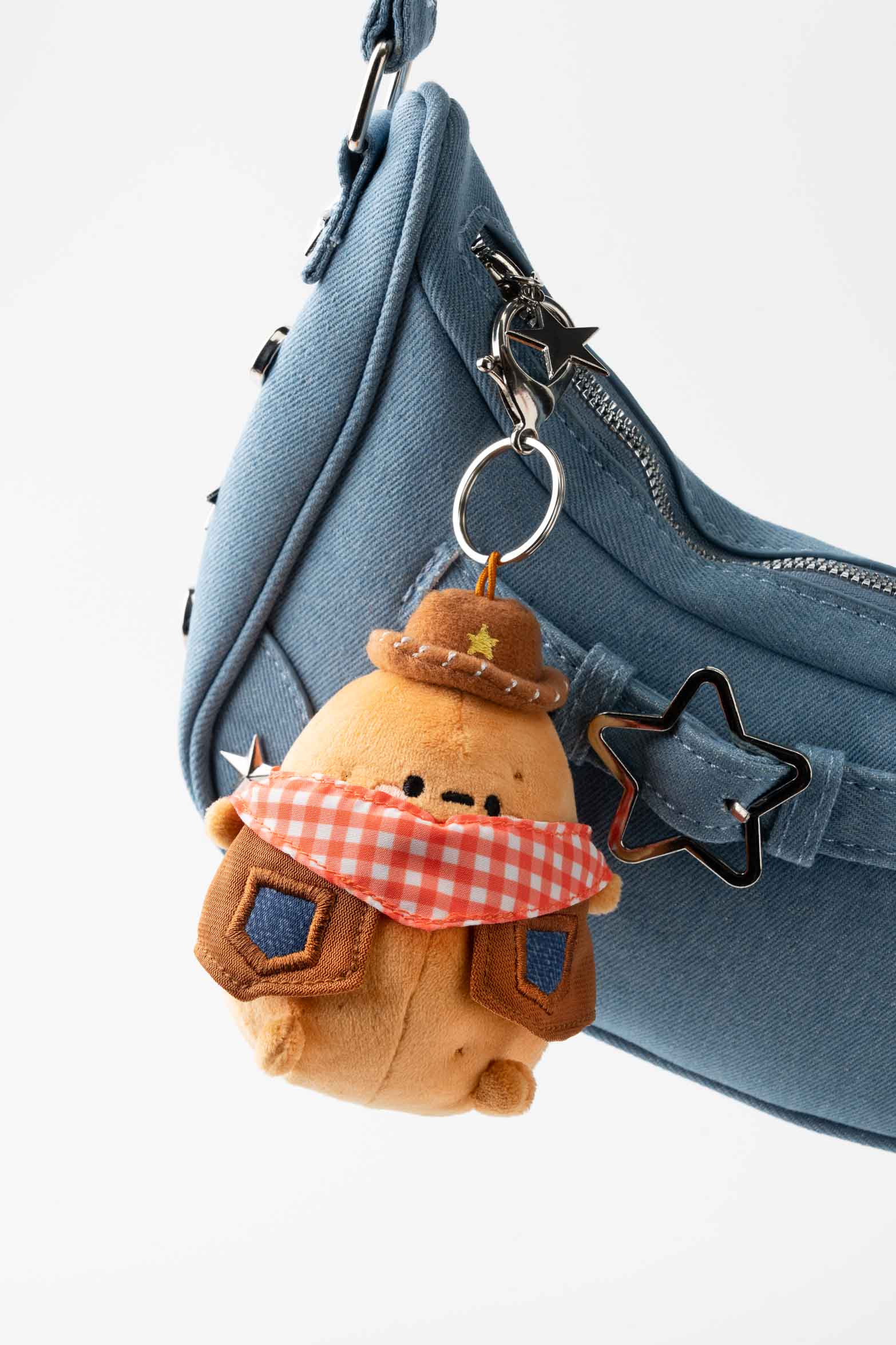 Gingham Cowboy Tayto Potato Bag Charm