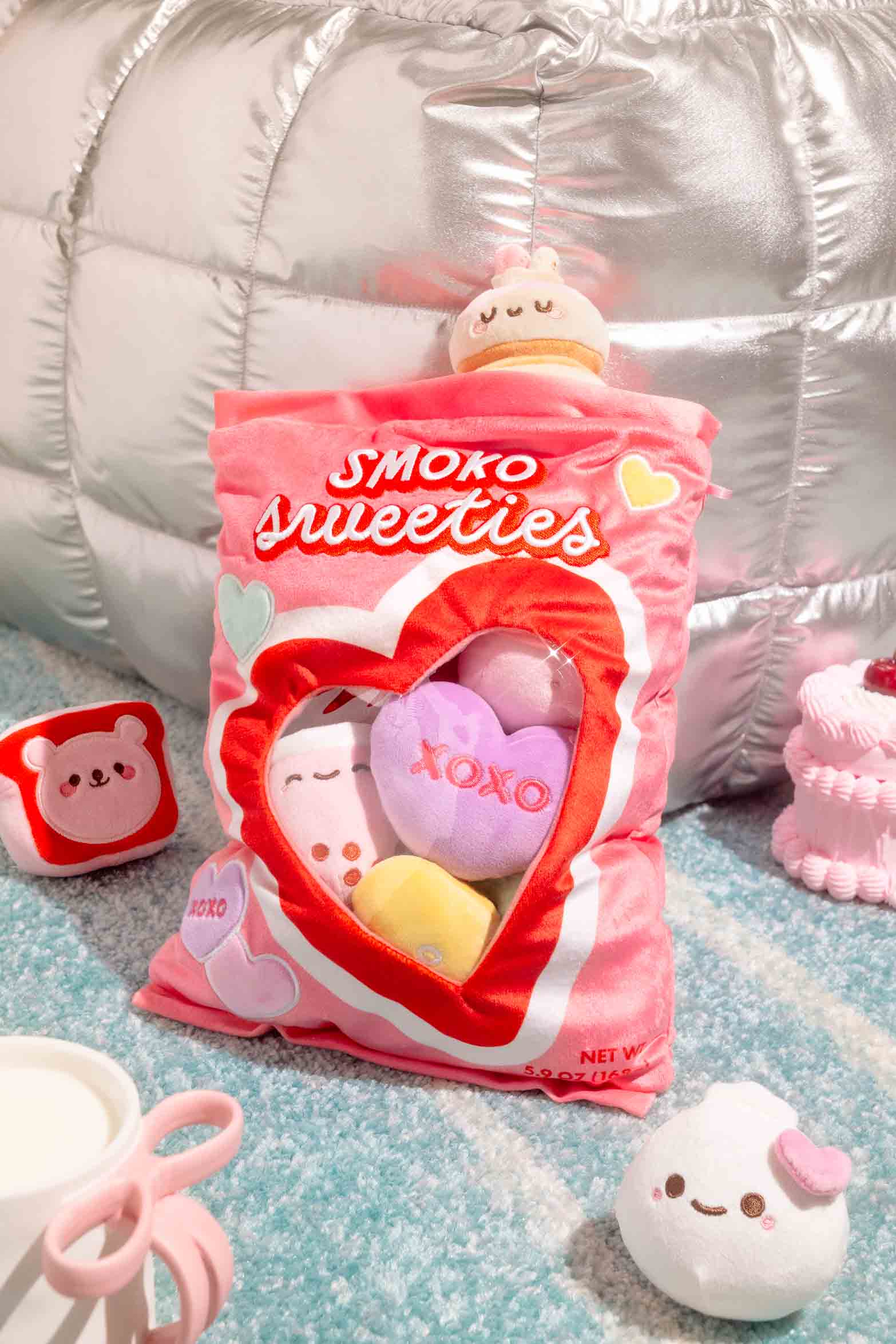 Smoko Sweeties Mochi Plush Bag Set