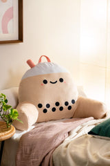 Pearl Boba Tea Vibrating Plush Chair